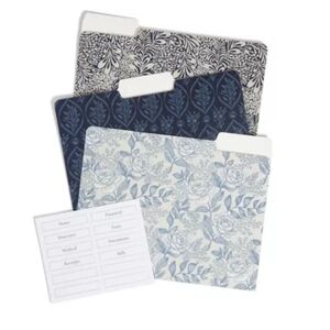 U Brands 24ct File Folders Ornate Florals